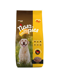 NASZ PIES sucha karma z drobiem dla średnich i dużych psów 15 kg