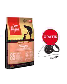 ORIJEN Small Breed Puppy 4,5 kg + FLEXI Smycz Automatyczna New Classic XS Linka 3 m Czarna GRATIS
