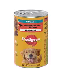 PEDIGREE Adult puszka 1200g mokra karma pełnoporcjowa dla dorosłych psów z wołowiną w galaretce