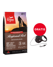 ORIJEN Regional Red 11,4 kg + FLEXI New Comfort S Cord 5 m black smycz automatyczna GRATIS