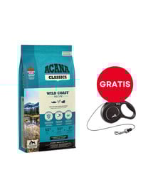 ACANA Classic Wild Coast 14,5 kg + FLEXI New Comfort S Cord 5 m black smycz automatyczna GRATIS