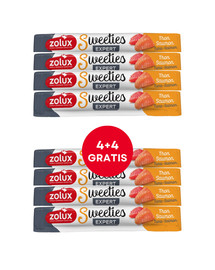ZOLUX Przysmak kremowy dla kota SWEETIES z tuńczykiem i łososiem 8 x 14g (4+4 GRATIS)