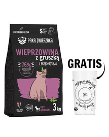 PAKA ZWIERZAKA Seventh Heaven Karma sucha Wieprzowina z gruszką S 3kg + Miarka do karmy suchej GRATIS