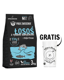PAKA ZWIERZAKA Seventh Heaven Karma sucha Łosoś z rybami bałtyckimi M 3kg + Miarka do karmy suchej GRATIS