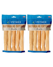 PETMEX Pałeczki kolagenowe jasne 15cm 300 g