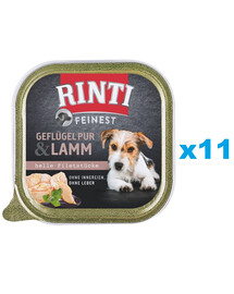 RINTI Feinest Poultry Pure&Lamb tacka drób i jagnięcina 11x150 g