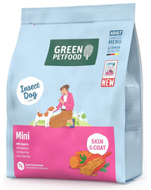 GREEN PETFOOD InsectDog Mini Skin and Coat 900g bezzbożowa karma z białkiem owadów dla małych psów