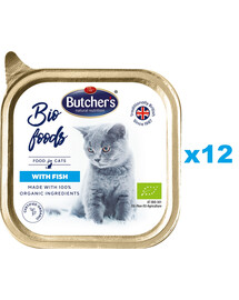 BUTCHER'S BIO Foods pasztet 12x85 g karma dla dorosłych kotów