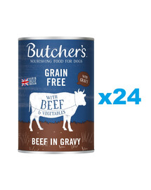 BUTCHER'S Original Recipe in Gravy 24x400g w sosie dla psa