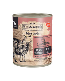 Leśne smaki Dzik z jagnięciną mokra karma dla psów starszych 800 g