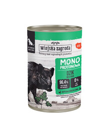 Monobiałkowa Dzik mokra karma dla psów 400 g