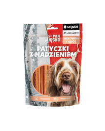 Patyczki z nadzieniem Wołowina i łosoś przysmak dla psa 100 g