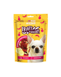 Fruits and Veggies Banan z kaczką przysmak dla psa 100 g