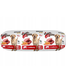 NASZ PIES Baton z wołowiną 1 kg mokra karma dla psów