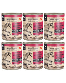 WIEJSKA ZAGRODA Wieprzowina z koniną mokra karma dla psów 6x800 g