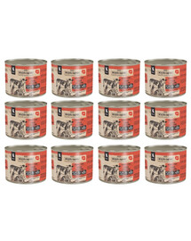 WIEJSKA ZAGRODA Królik z cielęciną mokra karma dla kociąt 12x200 g