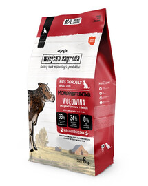 Monobiałkowa Wołowina dla psów chrupki M/L 6 kg