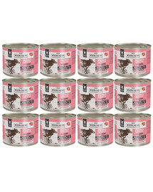 WIEJSKA ZAGRODA Monobiałkowa Wołowina mokra karma dla kotów 12x200 g