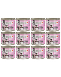 WIEJSKA ZAGRODA Monobiałkowa Wieprzowina mokra karma dla kotów 12x200 g