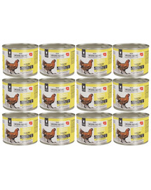 WIEJSKA ZAGRODA Monobiałkowa Kurczak mokra karma dla kotów 12x200 g