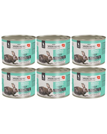 WIEJSKA ZAGRODA Monobiałkowa Królik mokra karma dla kociąt 6x200 g