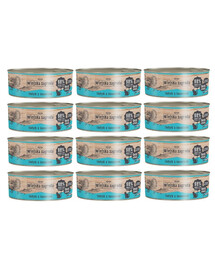 WIEJSKA ZAGRODA Adult Indyk z łososiem 12x85 g mokra karma dla kota