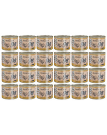 WIEJSKA ZAGRODA Kitten Indyk i kurczak 24x200 g puszka dla kociąt