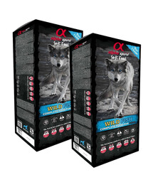 ALPHA SPIRIT Pełnoporcjowa karma sucha miękka dla psów Wild Fish 2 x 9kg