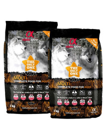 ALPHA SPIRIT Pełnoporcjowa sucha karma dla psów Multiprotein 2 x 3 kg