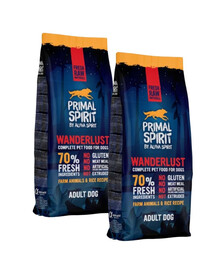 PRIMAL SPIRIT Wanderlust miękka karma dla psa kurczak i ryż 2x12 kg