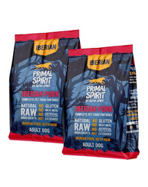PRIMAL SPIRIT Iberian Adult Pork Ham 2x1kg z wieprzowiną i szynką dla dorosłych psów