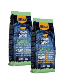 PRIMAL SPIRIT Iberian Adult Sardine 2x12kg z sardynką dla dorosłych psów