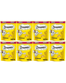 DREAMIES Mega Pack Chrupiące przysmaki dla kota o smaku sera 8x180 g