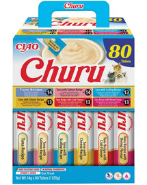 Cat Churu Tuna Recipe 80x14g mix kremowych przysmaków z tuńczykiem dla kotów