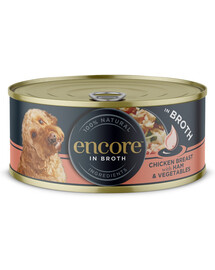 Dog Chicken Breast with Ham and Vegetables in Broth kurczak z szynką i warzywami w bulionie 156 g