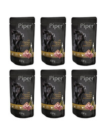 DOLINA NOTECI PIPER z sercami kurczaka i ryżem 6x150 g mokra karma dla dorosłych psów