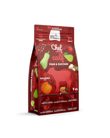 Chef Cielęcina, gruszka i cukinia 9 kg sucha karma dla psa