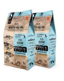 WIEJSKA ZAGRODA Ryby morskie chrupki M 2x2kg