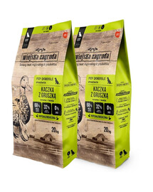WIEJSKA ZAGRODA Kaczka z gruszką chrupki M 2x20kg