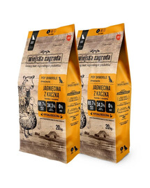 WIEJSKA ZAGRODA Jagnięcina z kaczką chrupki S 2x20 kg