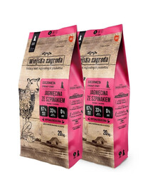 WIEJSKA ZAGRODA Jagnięcina ze szpinakiem chrupki S 2x20kg