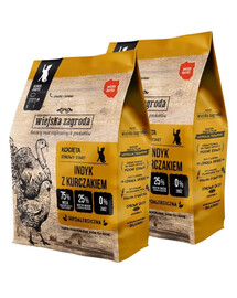 WIEJSKA ZAGRODA Indyk z kurczakiem dla kociąt 2x400 g