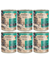 WIEJSKA ZAGRODA Leśne smaki Jeleń z wieprzowiną mokra karma dla psów 6x800 g