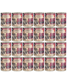 WIEJSKA ZAGRODA Leśne smaki Dzik z wołowiną mokra karma dla psów 24x800 g