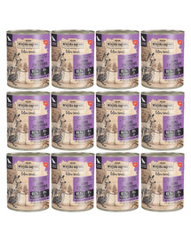 WIEJSKA ZAGRODA Leśne smaki Sarna z przepiórką mokra karma dla psów 12x800 g