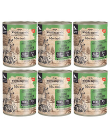 WIEJSKA ZAGRODA Leśne smaki Sarna z królikiem mokra karma dla psów 6x800 g