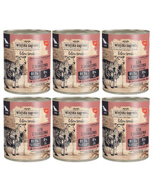 WIEJSKA ZAGRODA Leśne smaki Dzik z jagnięciną mokra karma dla psów starszych 6x800 g
