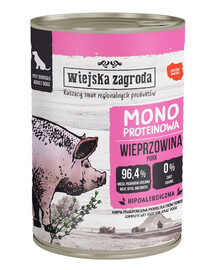 Wieprzowina Monobiałkowa mokra karma dla psów 400 g