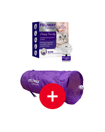 FELIWAY Optimum Dyfuzor + Wkład feromony na uspokojenie dla kota + tunel dla kota GRATIS
