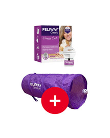 FELIWAY Classic Dyfuzor + Wkład feromony na uspokojenie dla kota + tunel dla kota GRATIS